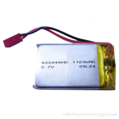 1,120mAh Lithium Polymer Battery with 3.7V Limited Voltage, ODM Orders are Welcome